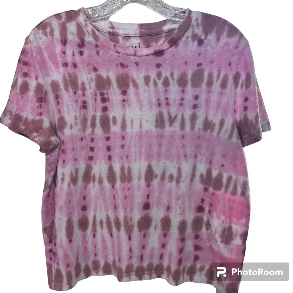 Gap Pink &  Tan Tie Dye Short Sleeve TShirt. Medium